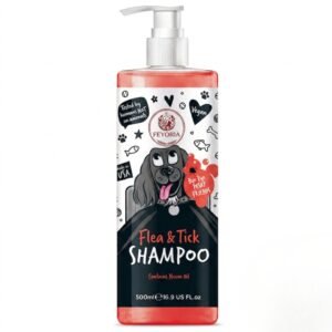 Feyoria Flea & Tick Dog Shampoo with Neem Oil - 500ml (16.9 Fl. Oz)